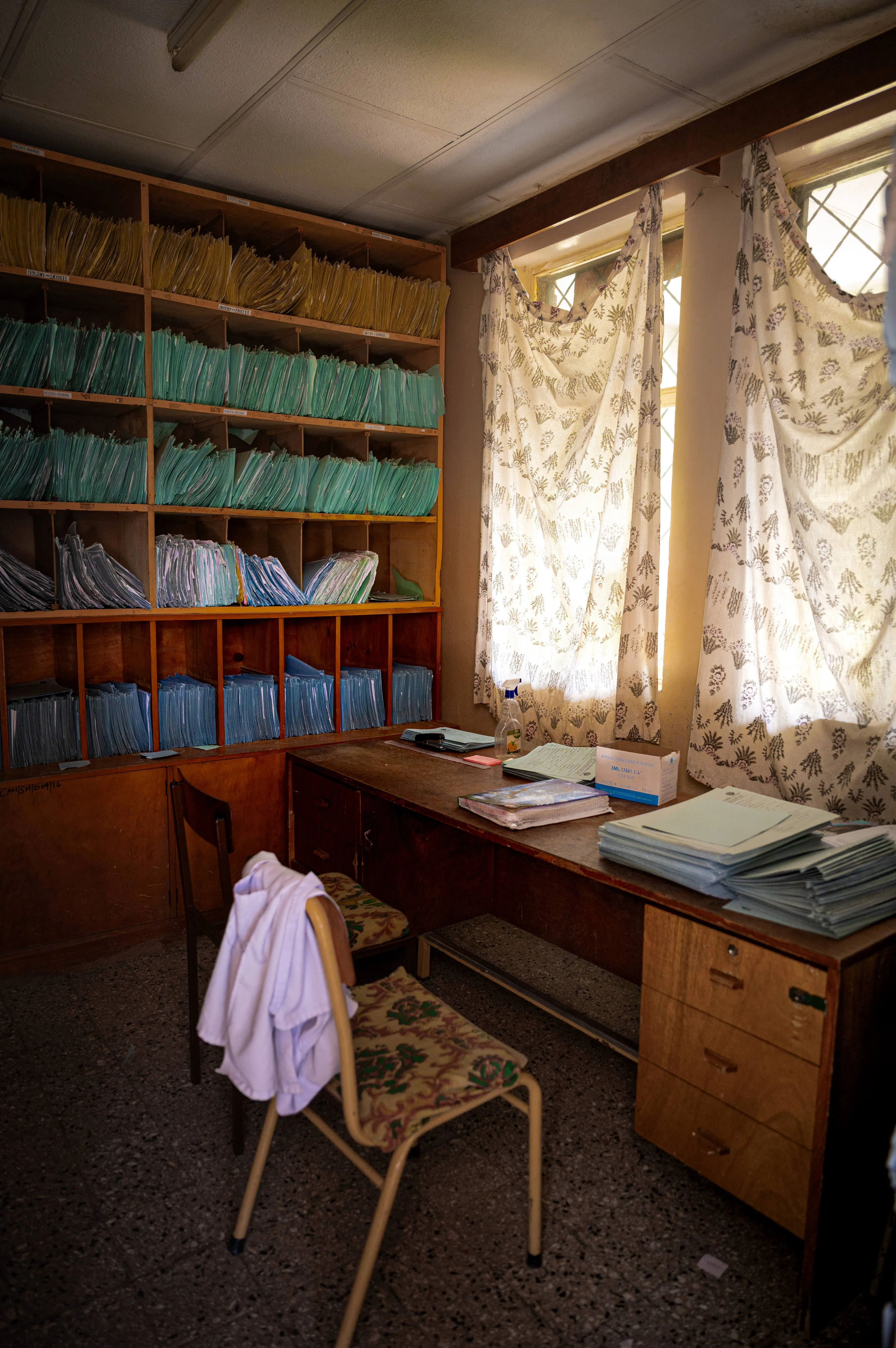 The interior of the Weragu clinic